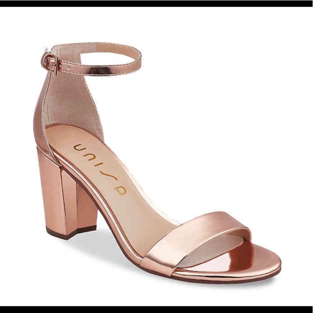 Rose gold block Sandal